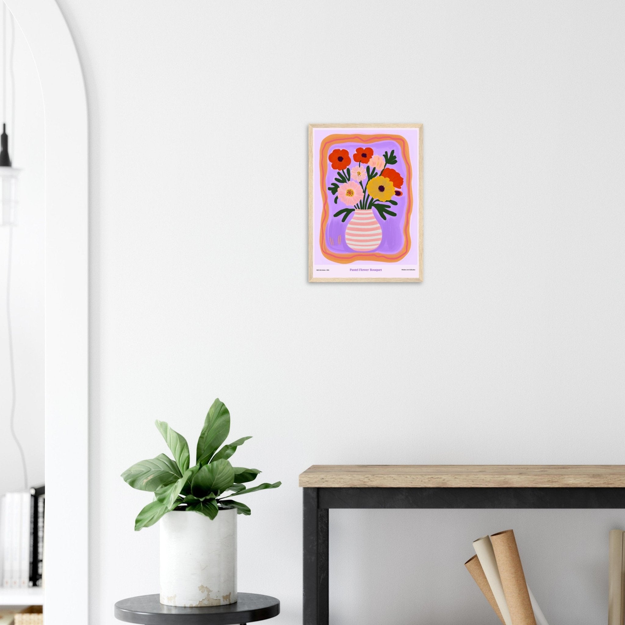 Pastel Flower Bouquet | Modern Art Collection - DC Works