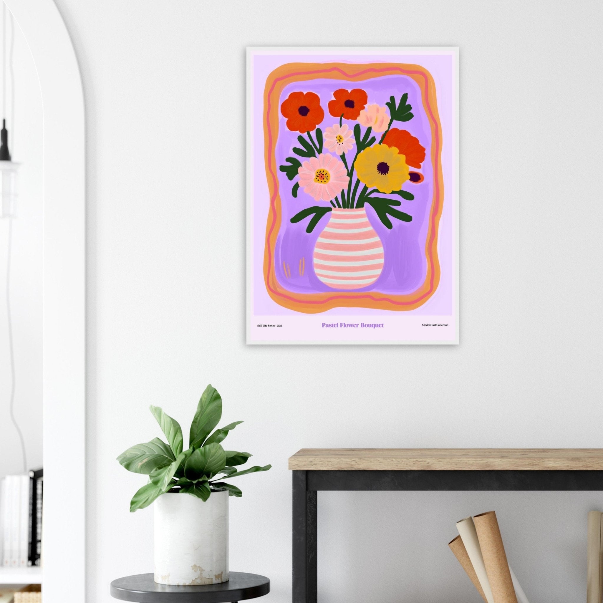 Pastel Flower Bouquet | Modern Art Collection - DC Works