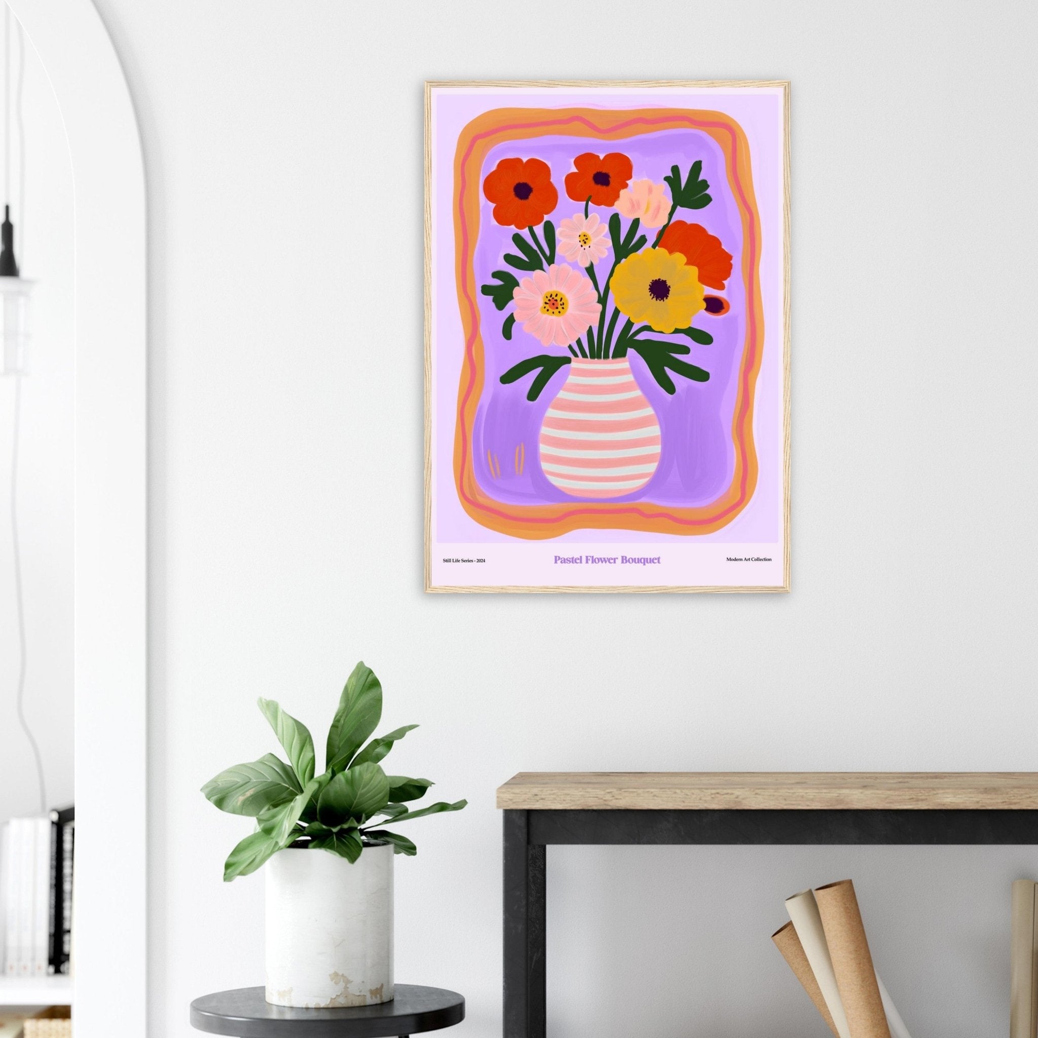 Pastel Flower Bouquet | Modern Art Collection - DC Works