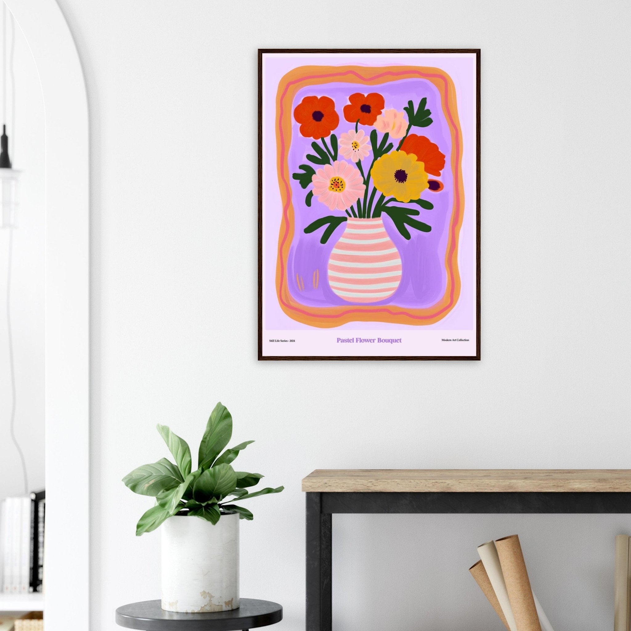 Pastel Flower Bouquet | Modern Art Collection - DC Works