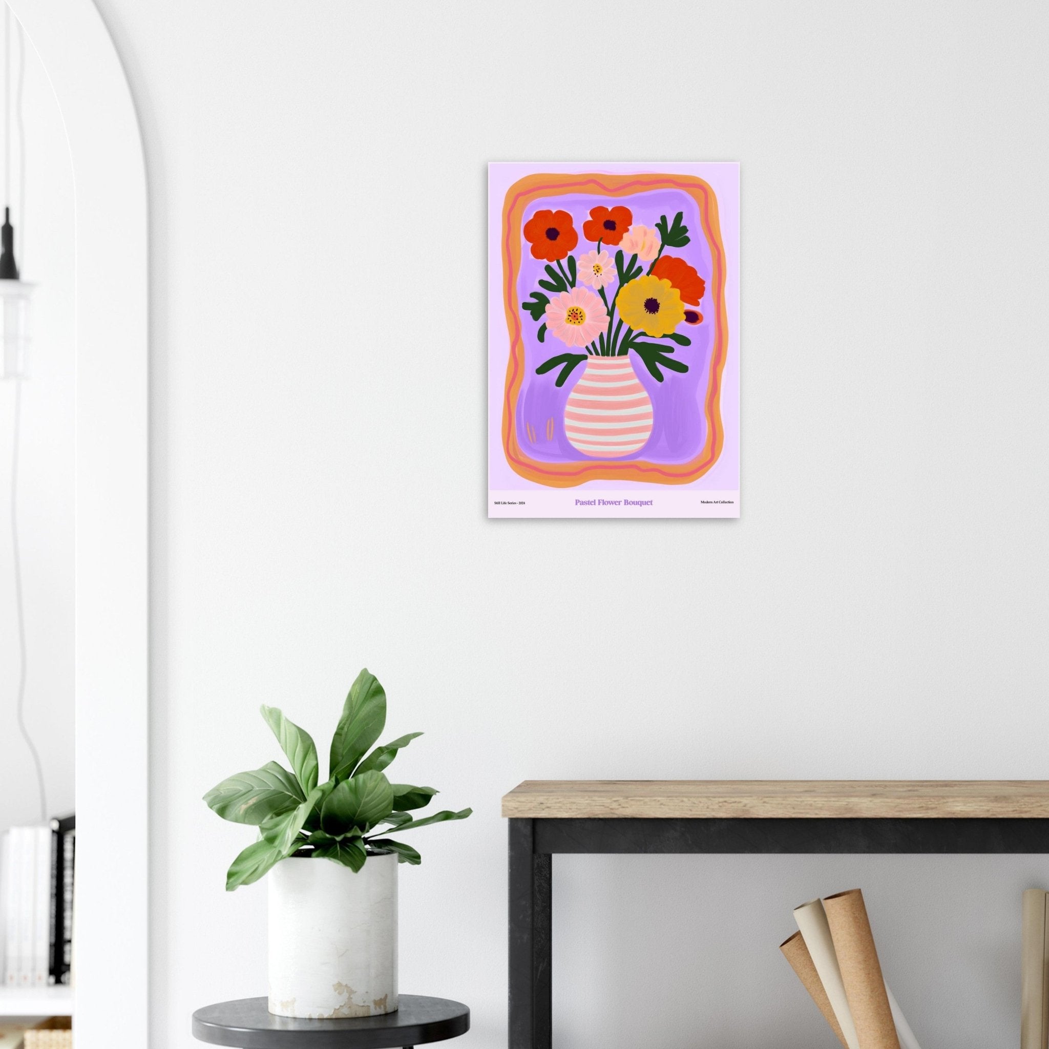 Pastel Flower Bouquet | Modern Art Collection - DC Works