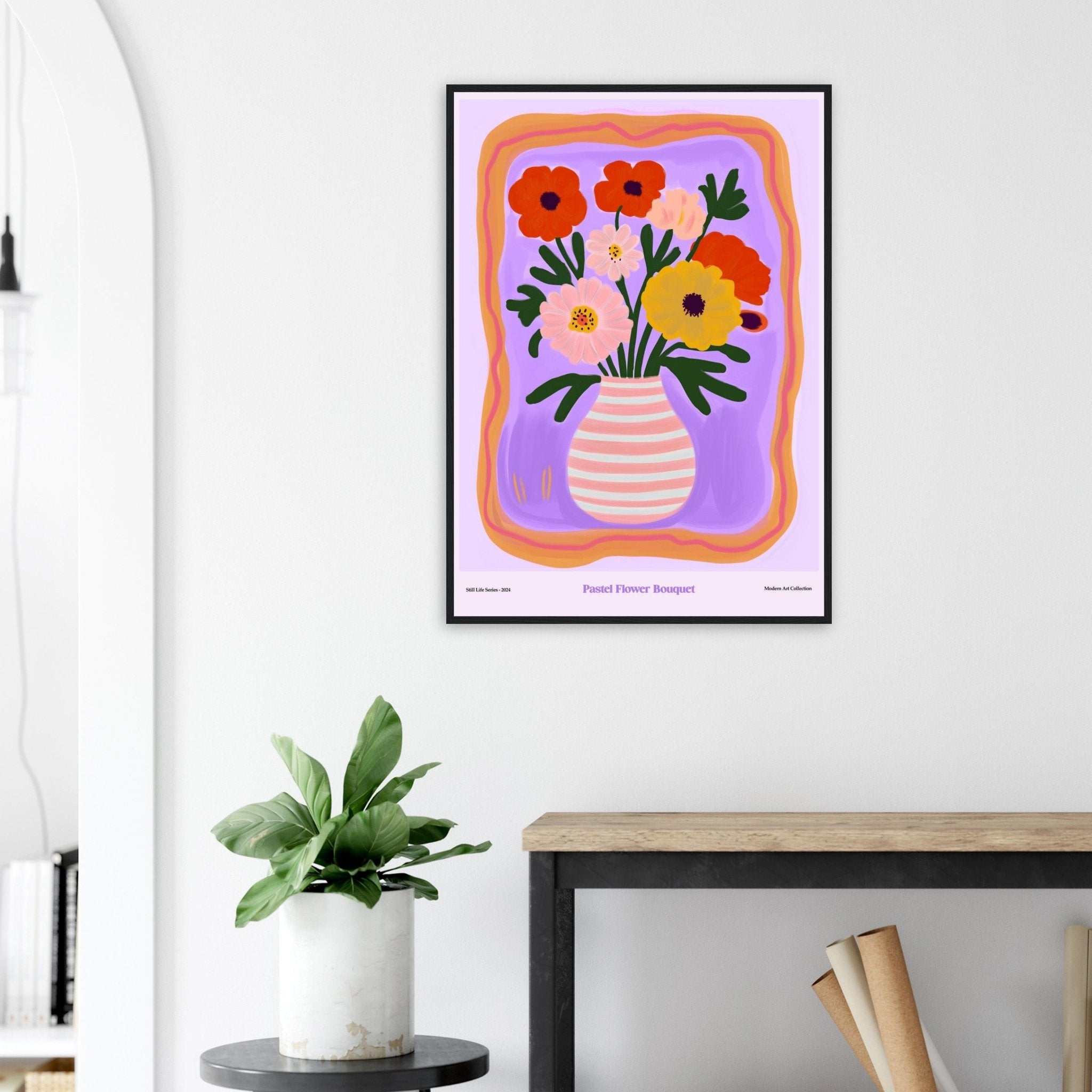Pastel Flower Bouquet | Modern Art Collection - DC Works