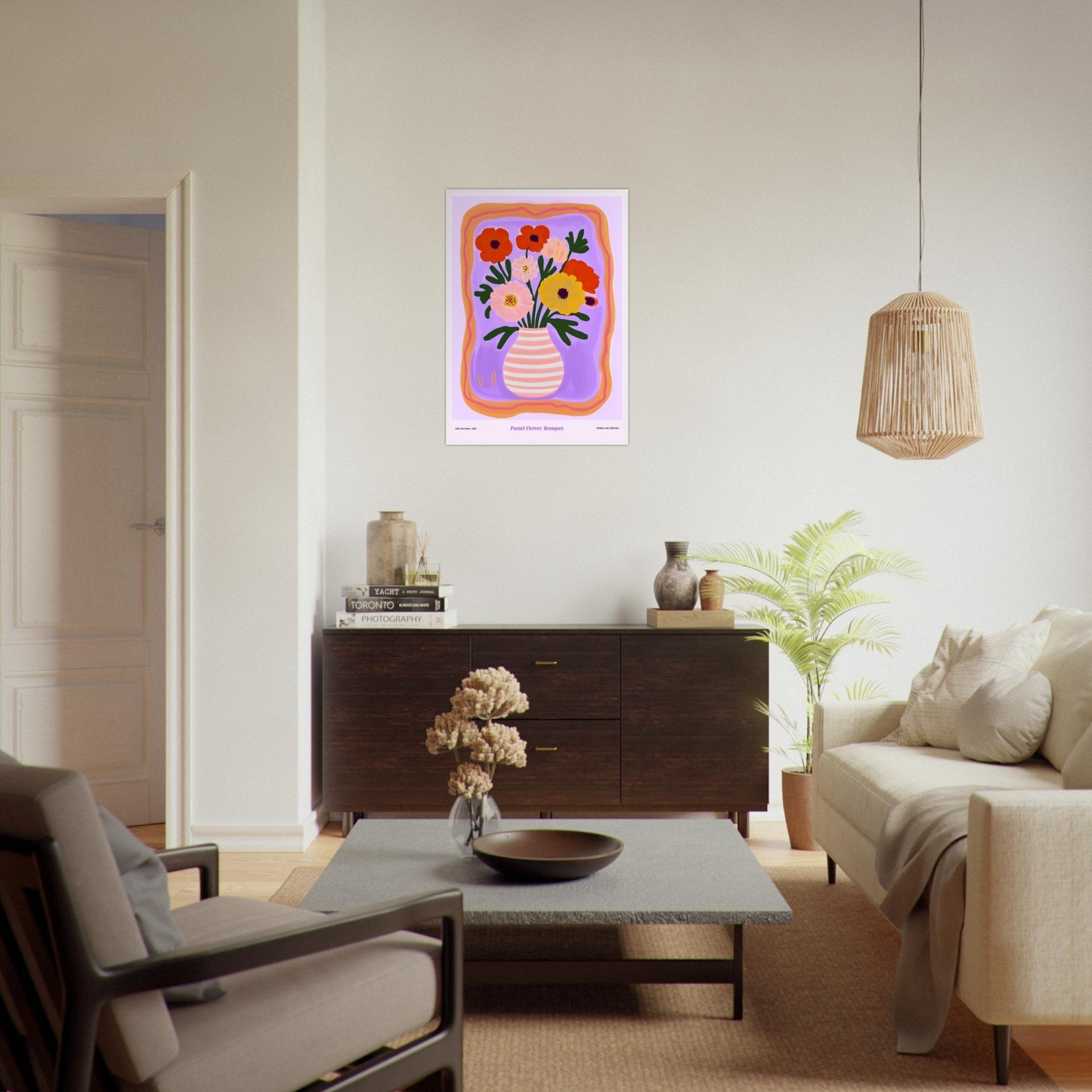 Pastel Flower Bouquet | Modern Art Collection - DC Works