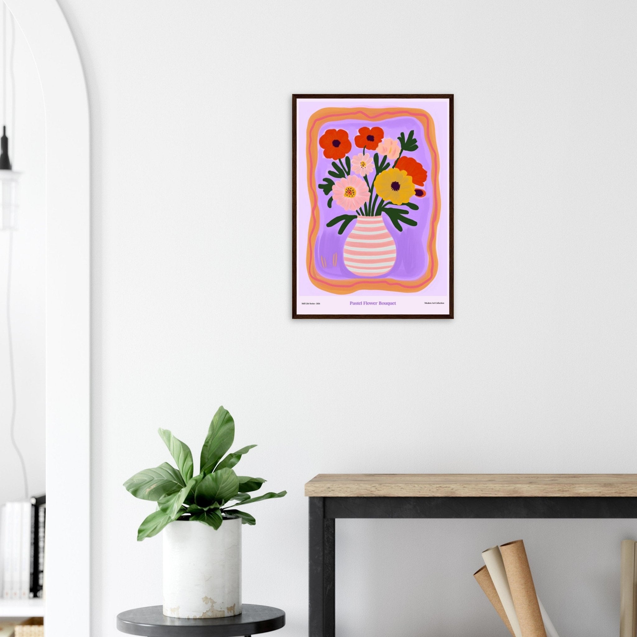 Pastel Flower Bouquet | Modern Art Collection - DC Works