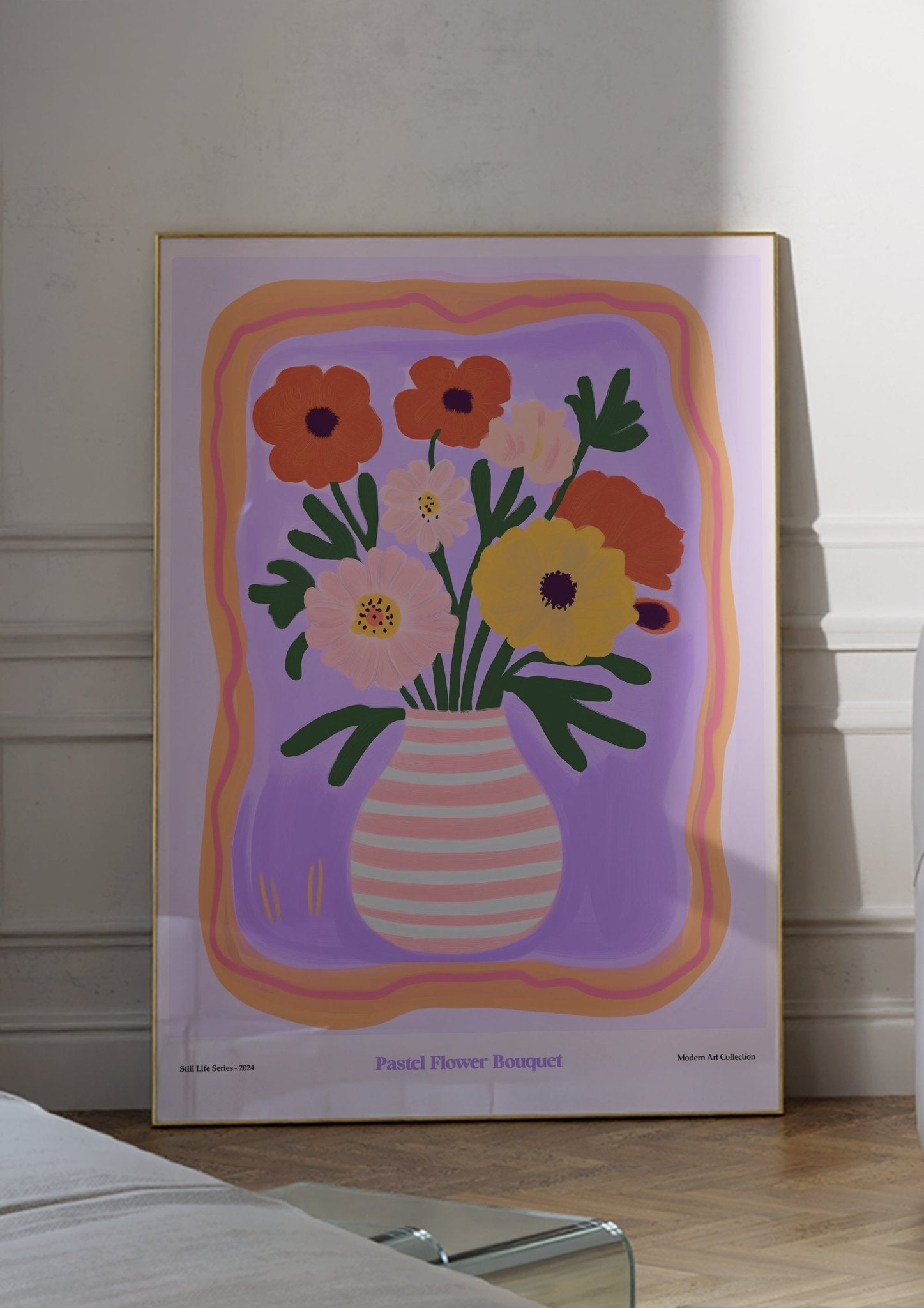 Pastel Flower Bouquet | Modern Art Collection - DC Works